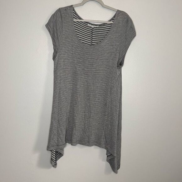 Bryn Walker Striped Sharkbite Shirt - Picture 1 of 3